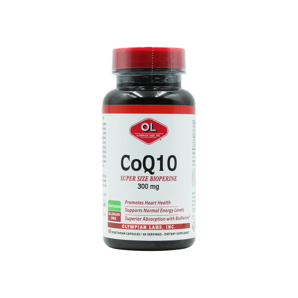 OLYMPIAN LABS CoQ10 SUPER SIZE BIOPERINE 300mg 60 VEG CAPS