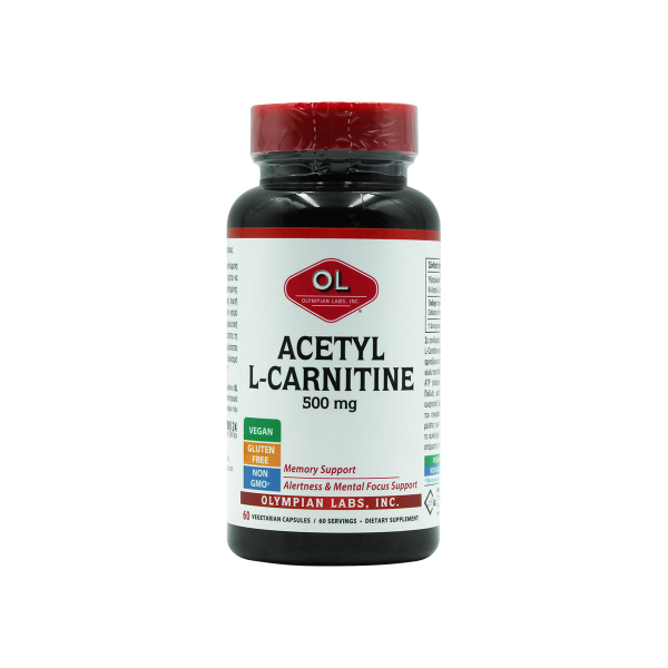 OLYMPIAN LABS ACETYL L-CARNITINE 500mg 60 VEG CAPS