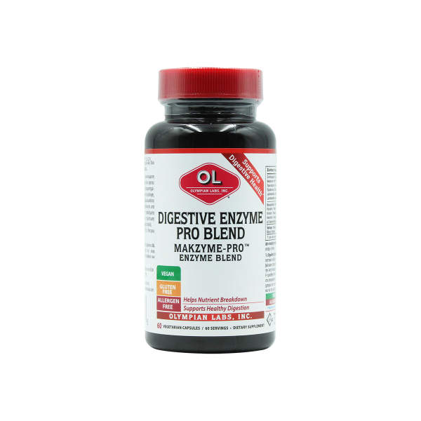 OLYMPIAN LABS DIGESTIVE ENZYME PRO BLEND MAKZYME-PRO 60 VEG CAPS